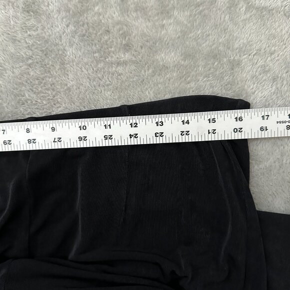 Chico's Travelers Black Pull On Wide Leg Full Length Pants LARGE 12/14 Travel - Picture 3 of 4